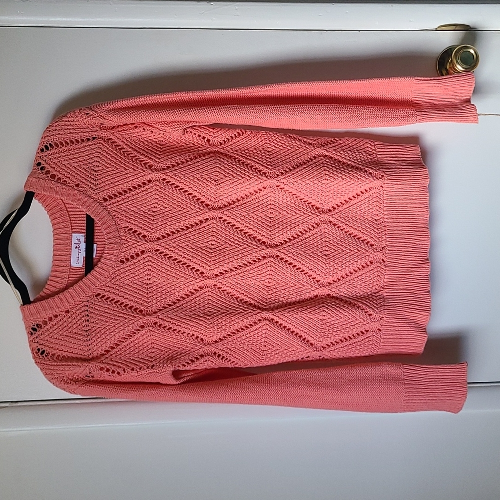 NWT Shrinking Violet - coral knit sweater